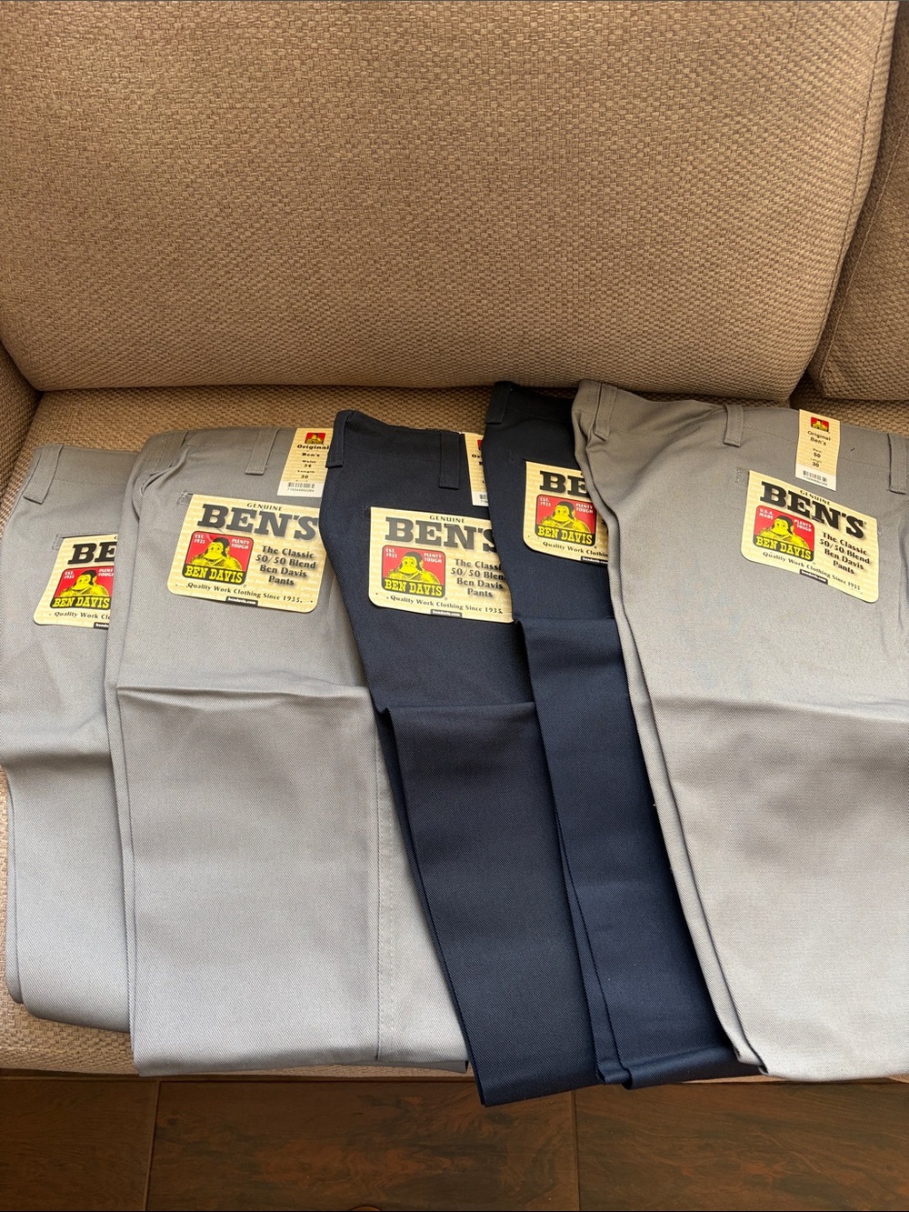Ben Davis Chino Pants in Gray and Black - Classic Workwear Pack